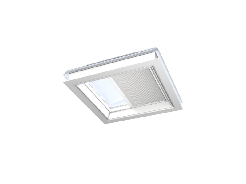 El sgl-pleated blind, White, WL