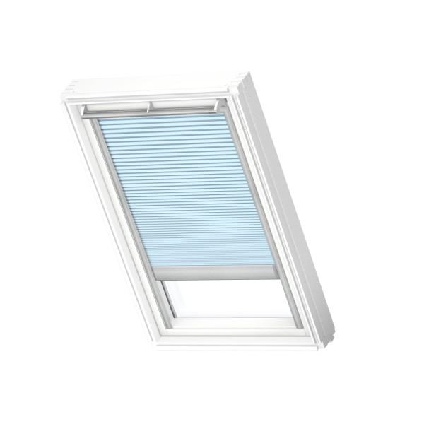 Verduisterend plissegordijn, solar, Light Blue