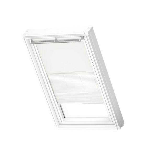 Verduisterend rol + plissegordijn, White/White, WL